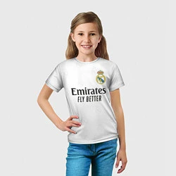 Футболка детская Бензема Реал Мадрид форма 20222023, цвет: 3D-принт — фото 2