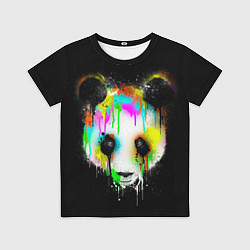 Футболка детская Панда в краске, цвет: 3D-принт