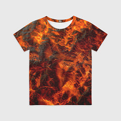 Футболка детская Огенная лава, цвет: 3D-принт