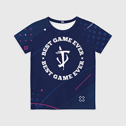 Футболка детская Символ Doom и надпись best game ever, цвет: 3D-принт