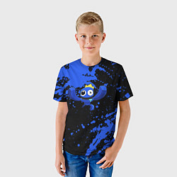 Футболка детская Радужные друзья: Синий, цвет: 3D-принт — фото 2