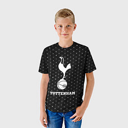 Футболка детская Tottenham sport на темном фоне, цвет: 3D-принт — фото 2