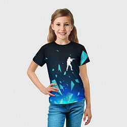 Футболка детская Counter Strike взрыв частиц, цвет: 3D-принт — фото 2