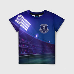 Футболка детская Everton ночное поле, цвет: 3D-принт