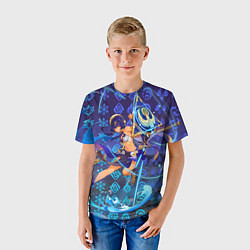 Футболка детская Кандакия Геншин Импакт, цвет: 3D-принт — фото 2