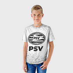 Футболка детская PSV с потертостями на светлом фоне, цвет: 3D-принт — фото 2