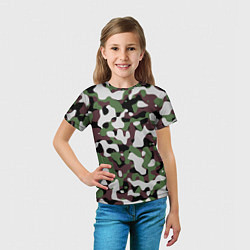 Футболка детская Камуфляж Jieitai, цвет: 3D-принт — фото 2