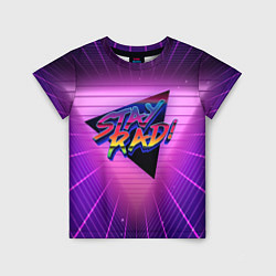 Футболка детская Retro wave triangle, цвет: 3D-принт