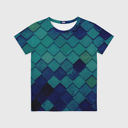 Футболка детская Морозная плитка, цвет: 3D-принт