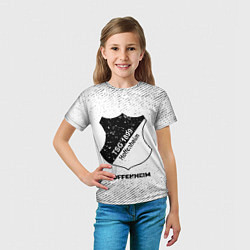 Футболка детская Hoffenheim с потертостями на светлом фоне, цвет: 3D-принт — фото 2