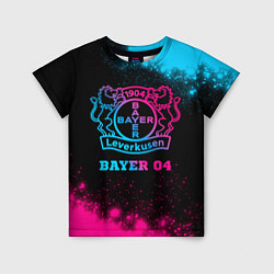 Детская футболка Bayer 04 - neon gradient