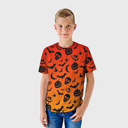 Футболка детская НАСТРОЕНИЕ Halloween, цвет: 3D-принт — фото 2