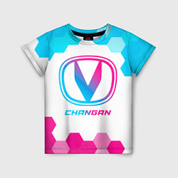 Футболка детская Changan neon gradient style, цвет: 3D-принт