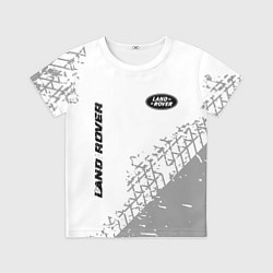 Футболка детская Land Rover speed на светлом фоне со следами шин: н, цвет: 3D-принт