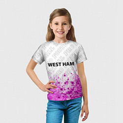 Футболка детская West Ham pro football: символ сверху, цвет: 3D-принт — фото 2