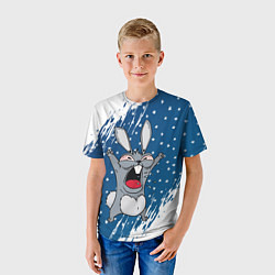 Футболка детская Злой кроль - 2023, цвет: 3D-принт — фото 2