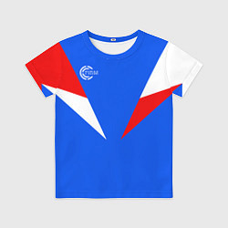 Футболка детская FIRM с расцветкой триколор, цвет: 3D-принт