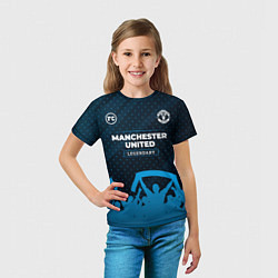 Футболка детская Manchester United legendary форма фанатов, цвет: 3D-принт — фото 2