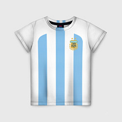 Футболка детская Сборная Аргентины ЧМ 2022, цвет: 3D-принт