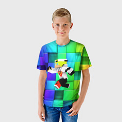 Футболка детская Minecraft - hero - video game, цвет: 3D-принт — фото 2