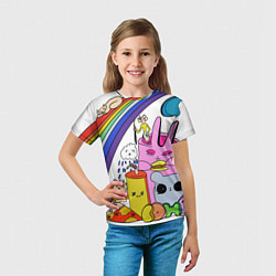 Футболка детская Мультяшные персонажи, цвет: 3D-принт — фото 2