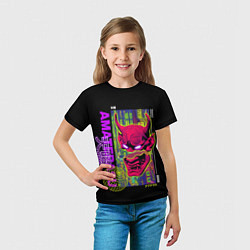 Футболка детская Аматерасу кибердемон, цвет: 3D-принт — фото 2