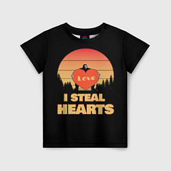 Футболка детская I steal hearts, цвет: 3D-принт