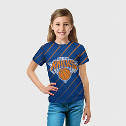 Футболка детская Нью-Йорк Никс - НБА, цвет: 3D-принт — фото 2