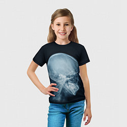 Футболка детская Рентген головы, цвет: 3D-принт — фото 2