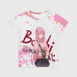 Футболка детская Красотка Хитори Гото - Одинокий рокер, цвет: 3D-принт