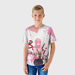 Футболка детская Красотка Хитори Гото - Одинокий рокер, цвет: 3D-принт — фото 2