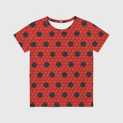Футболка детская Камуфляж божья коровка, цвет: 3D-принт