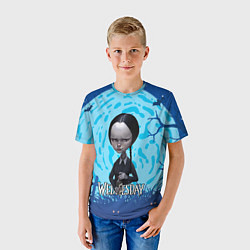 Футболка детская Уэнсдэй с ядом, цвет: 3D-принт — фото 2