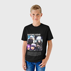 Футболка детская Учитель Годжо Сатору аниме Магическая битва, цвет: 3D-принт — фото 2