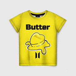 Футболка детская BTS butter, цвет: 3D-принт