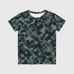 Футболка детская Болотный камуфляж, цвет: 3D-принт