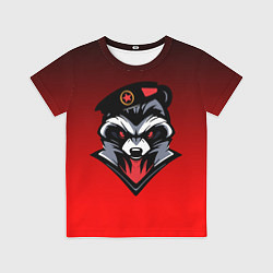 Футболка детская Енот-Морпех, цвет: 3D-принт