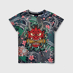 Футболка детская Irazumi devil и волны, цвет: 3D-принт