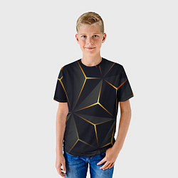 Футболка детская Hexagon Line Smart, цвет: 3D-принт — фото 2