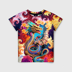 Футболка детская Japan dragon - irezumi - tattoo - art, цвет: 3D-принт
