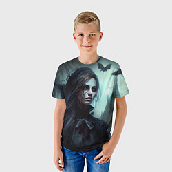 Футболка детская Готическая девушка Гэйлавира, цвет: 3D-принт — фото 2