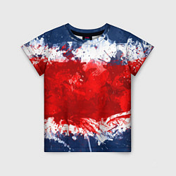 Футболка детская Grunge strips colors, цвет: 3D-принт