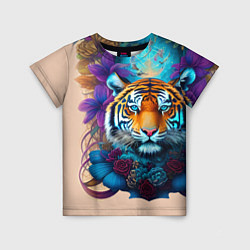 Футболка детская Tiger tattoo - irezumi - art, цвет: 3D-принт