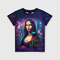 Футболка детская Cyberpunk Mona Lisa, цвет: 3D-принт