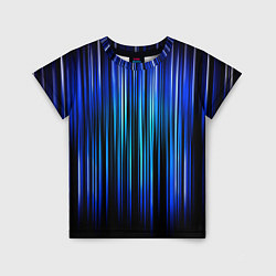 Футболка детская Neon line stripes, цвет: 3D-принт