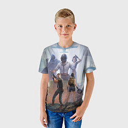 Футболка детская PUBG банда, цвет: 3D-принт — фото 2