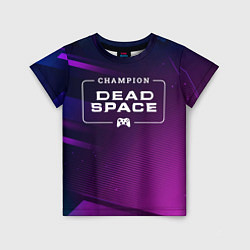 Футболка детская Dead Space gaming champion: рамка с лого и джойсти, цвет: 3D-принт