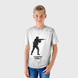 Футболка детская Counter Strike с потертостями на светлом фоне, цвет: 3D-принт — фото 2