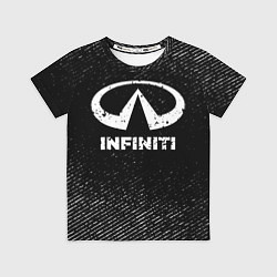 Футболка детская Infiniti с потертостями на темном фоне, цвет: 3D-принт
