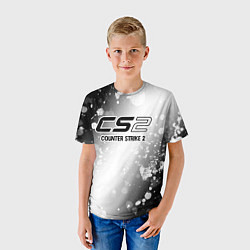 Футболка детская Counter Strike 2 glitch на светлом фоне, цвет: 3D-принт — фото 2